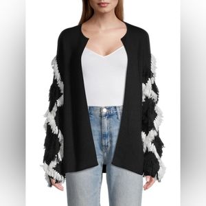 Chase Fringe-Sleeve Cardigan